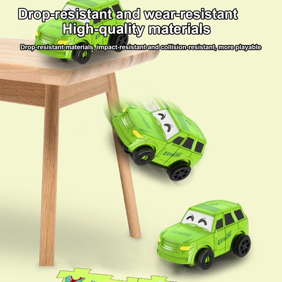 Puzzle Racer Kids Car Track Set Creative Slot Car Race Tracks Car Play Fun Explo - image 3 of 4