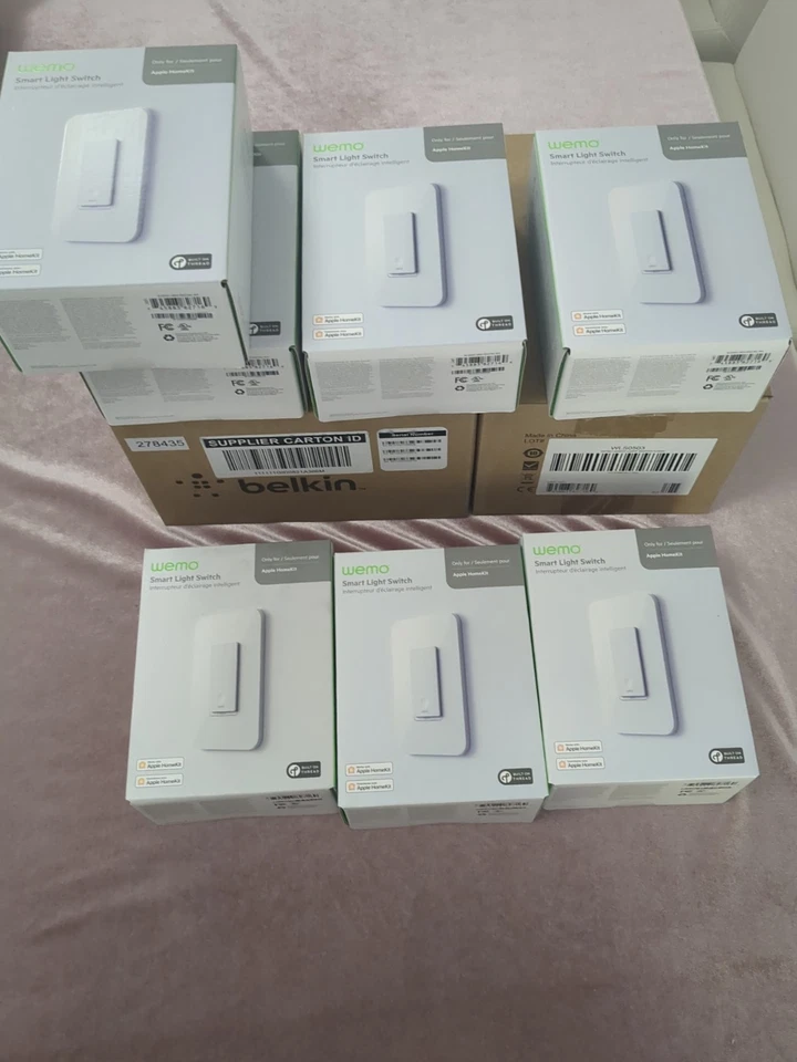 WEMO Wi-Fi Smart Light Switch Apple Home Kit White - Image 4 of 4