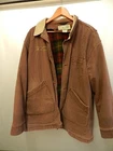 LL Bean Field Coat Men's XL  GMC LOGO  Barn Jacket Plaid Flannel Lined OJV93