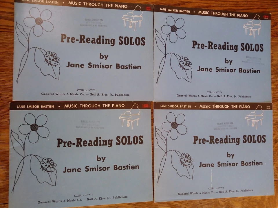 34 Bastien Piano Lesson Book Lot Teacher Pre-Reading Levels 1 2 3 Practice NOS - Image 2 of 4