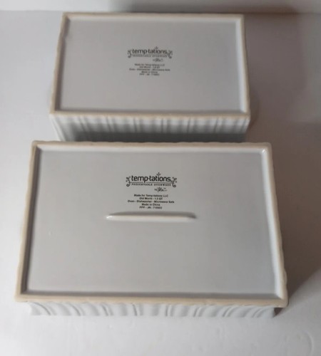 Rare All White Temptations  Ovenware With Old World Insulated Insets and Lids - Picture 3 of 8