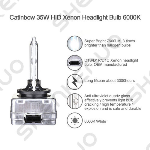 For Cadillac Escalade 2007 to 2014 D1S Xenon HID Headlight Bulbs High Low Beam - Picture 2 of 12