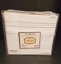 Queen 1800 White Deep Pocket Brushed Microfiber 4Pc Bedding Luxury Set Cooling