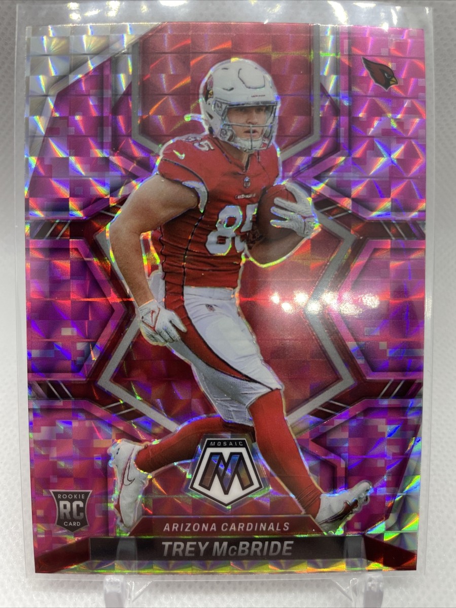2022 Panini Mosaic Trey McBride Pink Camo Mosaic Prizm Rookie RC