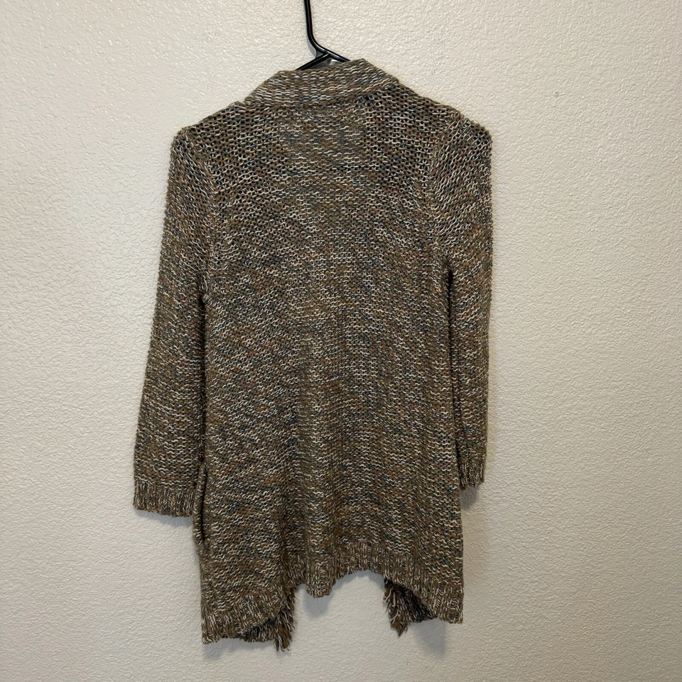 Cárdigan para mujer Sparrow mezcla de lino con bolsillos tejido Anthropologie XS Foto 3 de 4