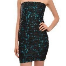 ALICE + OLIVIA "LILITH" lace ruched bustier sexy bodycon dress NWT 2 $368.00