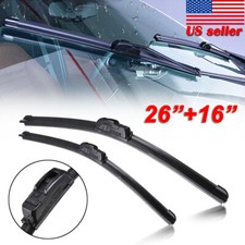Premium 26 16 Windshield Wiper Blades Bracketless J-hook Oem Quality New Premium 26 16 Windshield Wiper Blades Bracketless J-hook Oem Quality New