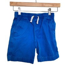 Hanna Andersson Boy  s Brushed Cotton Shorts Royal Blue Size 6-7 120 CM