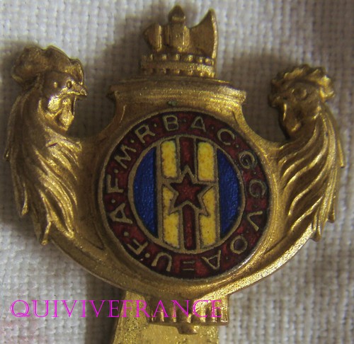 Insigne FAFAC Marseille 1962 - Fédération Des Fonctionnaires Anciens Combattants (Occasion, Défaut Émail)