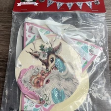 Mr Christmas Vintage Merry Banner NIP New  Vintage look Banner