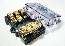 MINI ANL - GOLD FUSEHOLDER 3 4GA In 3 8GA Out