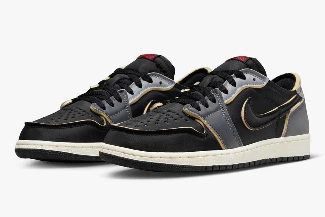 DV0982-006 Nike Air Jordan 1 Low OG EX Black and Smoke Grey DV0982-006 Nike Air Jordan 1 Low OG EX Black and Smoke Grey