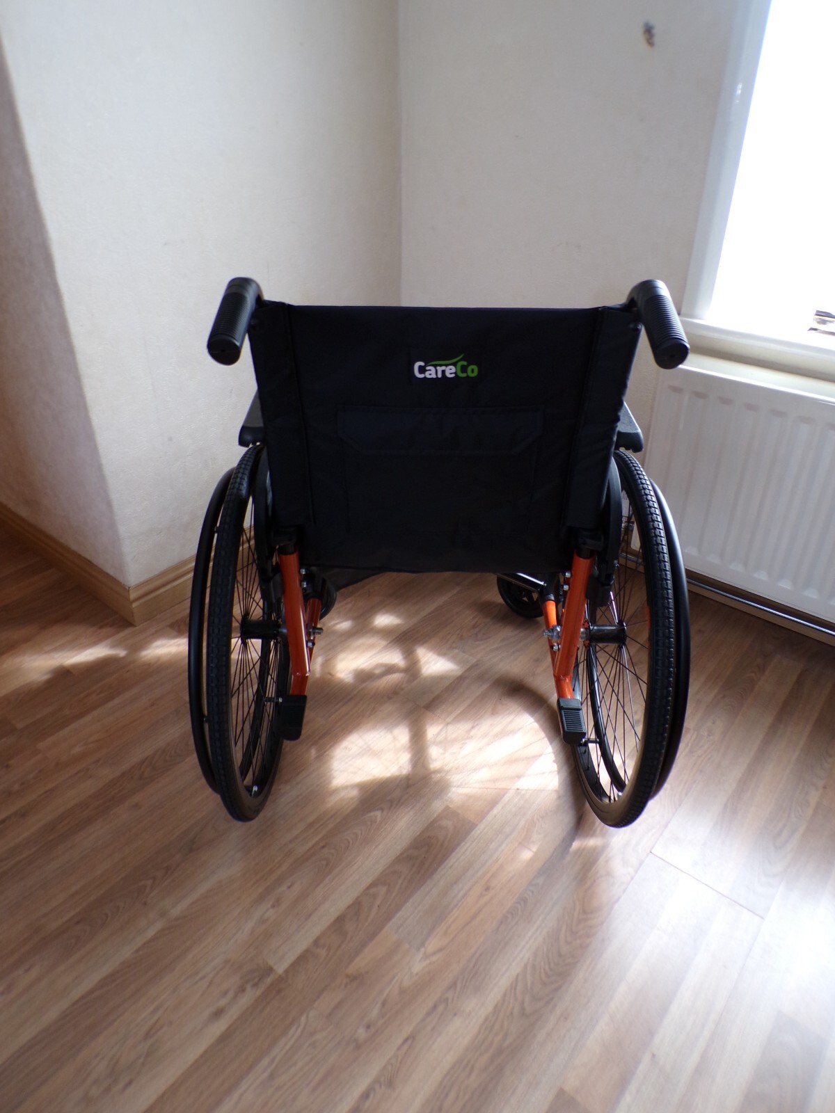 SELF PROPELLED WHEELCHAIR ORANGE X8 HIGH ACTIVE WHEEL CHAIR CARECO NEW