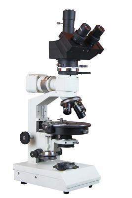 Radical 600x  Polarizing Ore Geology Microscope w Reflected Light & Cam Port