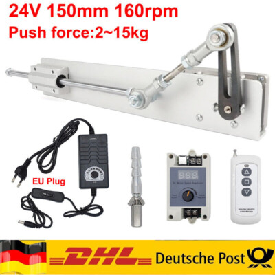 DIY Linear Actuator Motor Hubkolbenmotor DC 24V 150mm 160rpm Remote controller