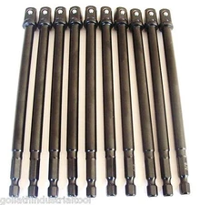 10 GOLIATH 6" x 3/8" IMPACT POWER EXTENSION BARS IPE6-38 SOCKET DRILL SCREW BITS