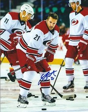Autographed  8x10 LEE STEMPNIAK Carolina Hurricanes Photo - COA