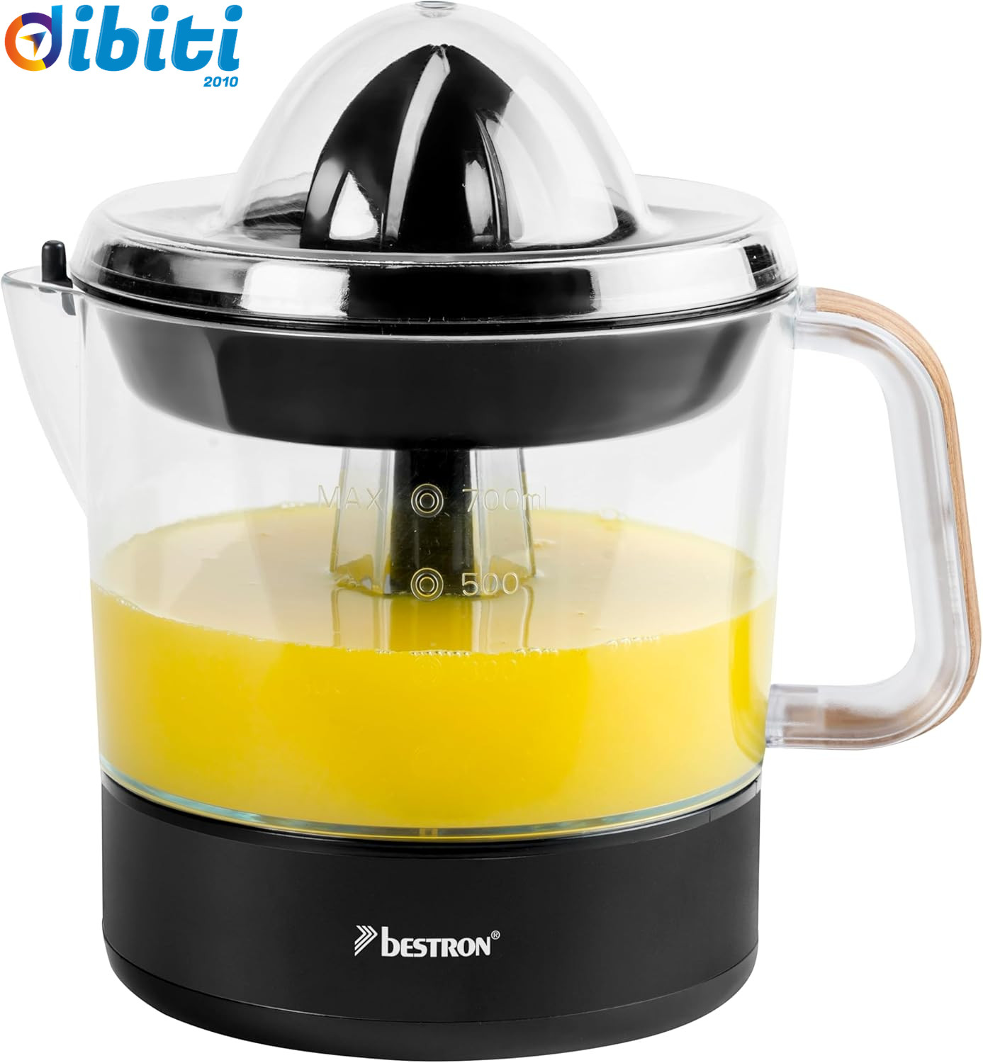Bestron Spremiagrumi Elettrico 40W - 2 Coni - Lavabile Lavastoviglie