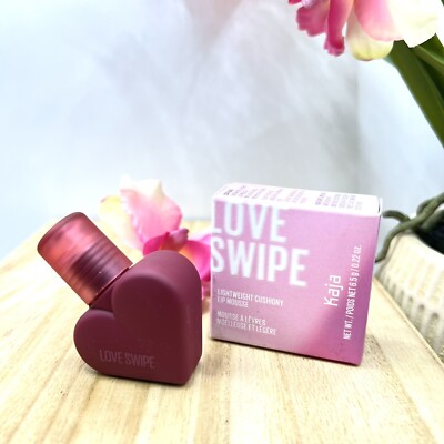 Kaja Love Swipe Lightweight Cushiony Lip Mousse CALL ME 01 Deep Berry Red NEW