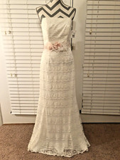 Galina Ivory Wedding Dress- sparkling lace -never worn with tags- Gorgeous