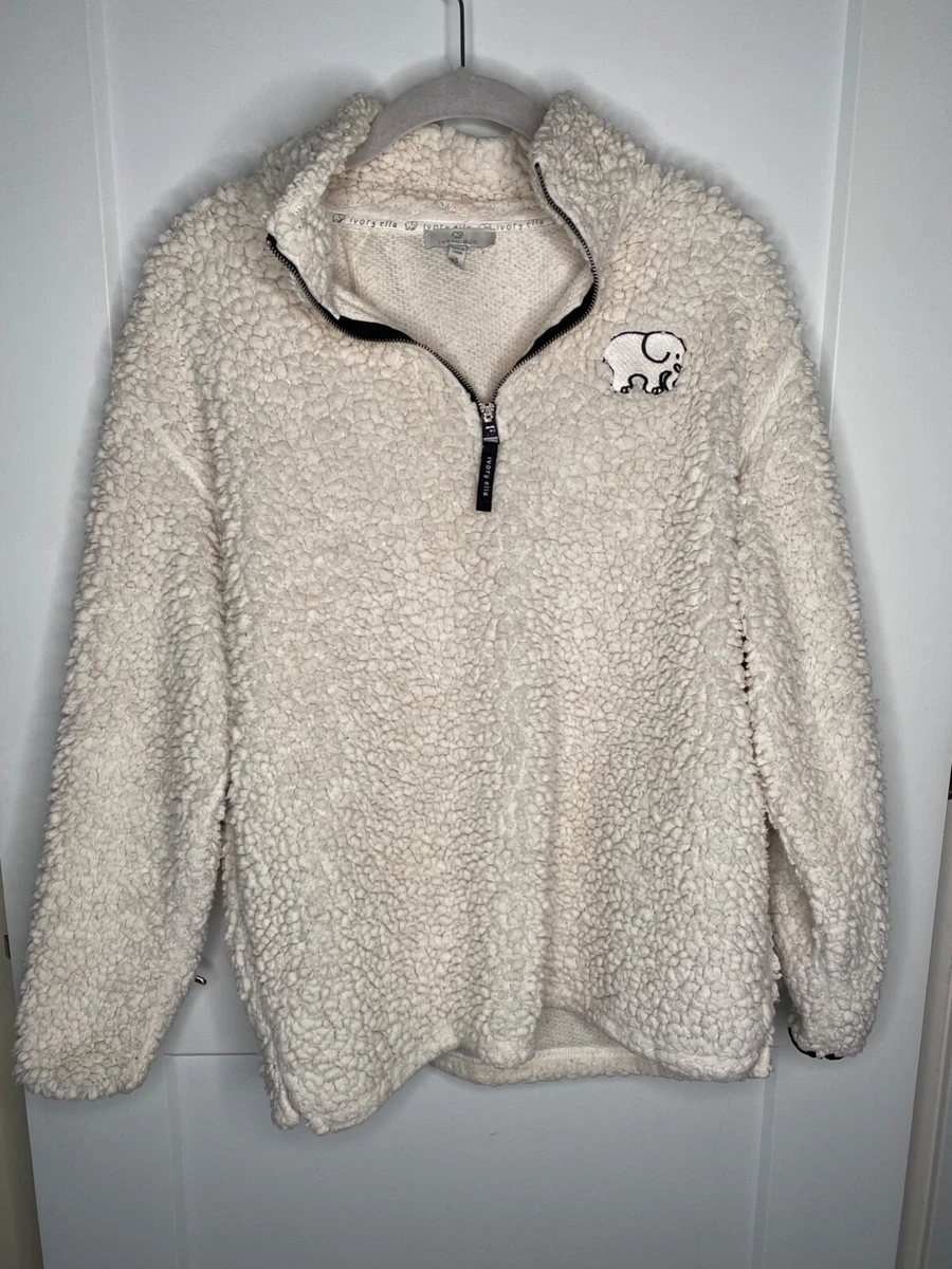 ivory ella sherpa pullover