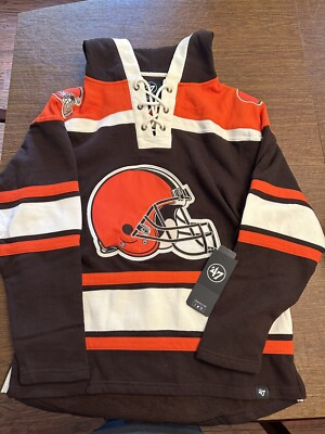 Cleveland browns Superior Lacer Hoodie Men s Adult Size MEDIUM NEVER WORN, TAGS
