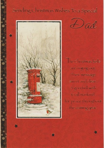 Dad Christmas Card ~ To A Wonderful Dad With Love ~ Various Designs - Picture 42 of 51