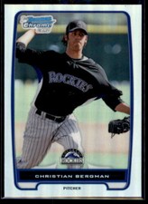 2012 Bowman Chrome Refractors Christian Bergman #BCP126 Colorado Rockies