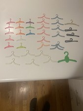 Vintage 1960's Mattel BARBIE Ken Filagree Doll Size Plastic Hangers 36