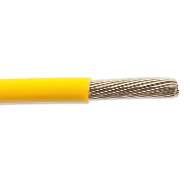 M22759/43-20-4 20 AWG Silver-Coated Copper Lead Wire X-ETFE 200°C Yellow 600V