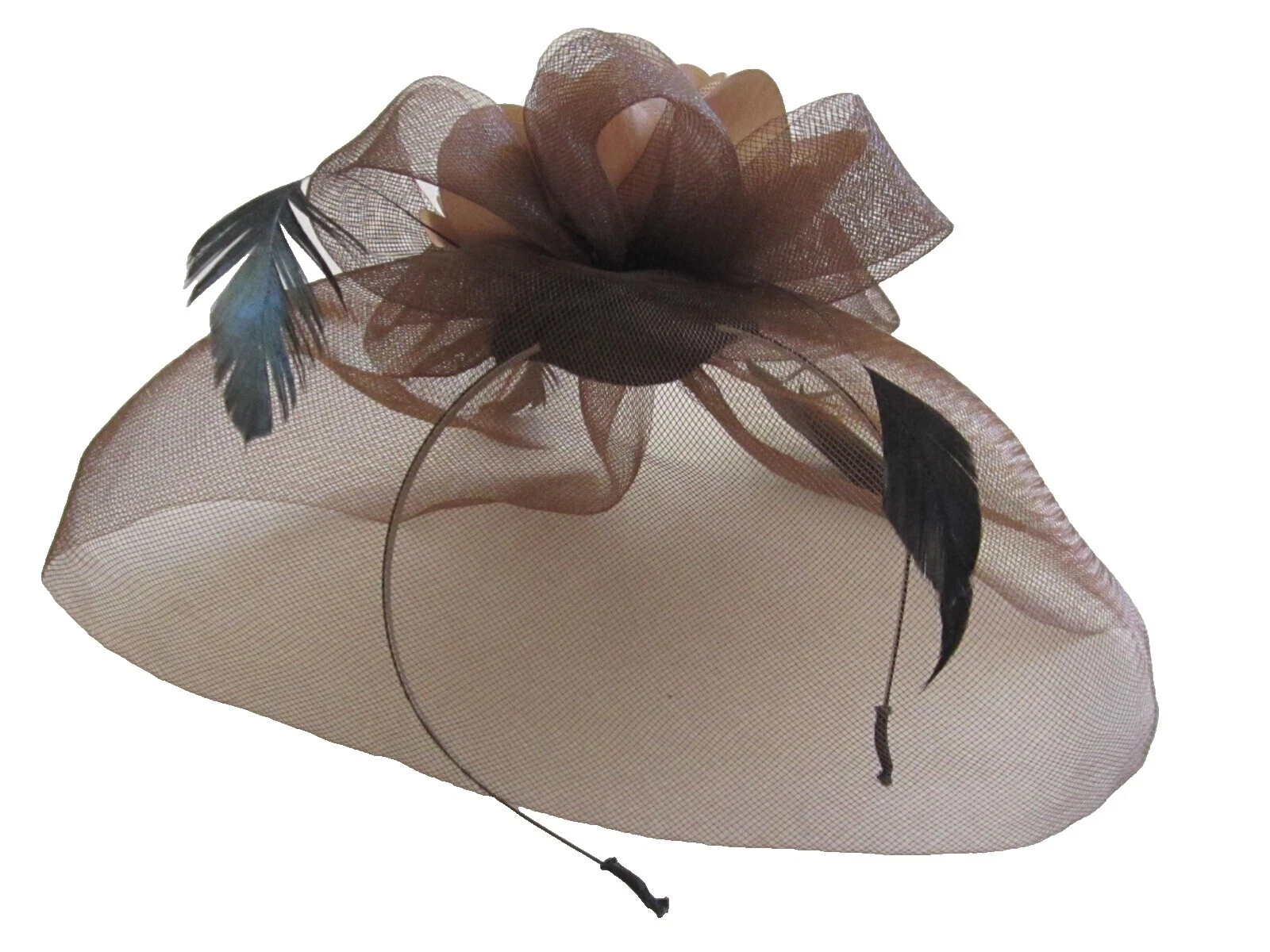 Sombreros vintage original Fascinator de la pluma para Mujeres