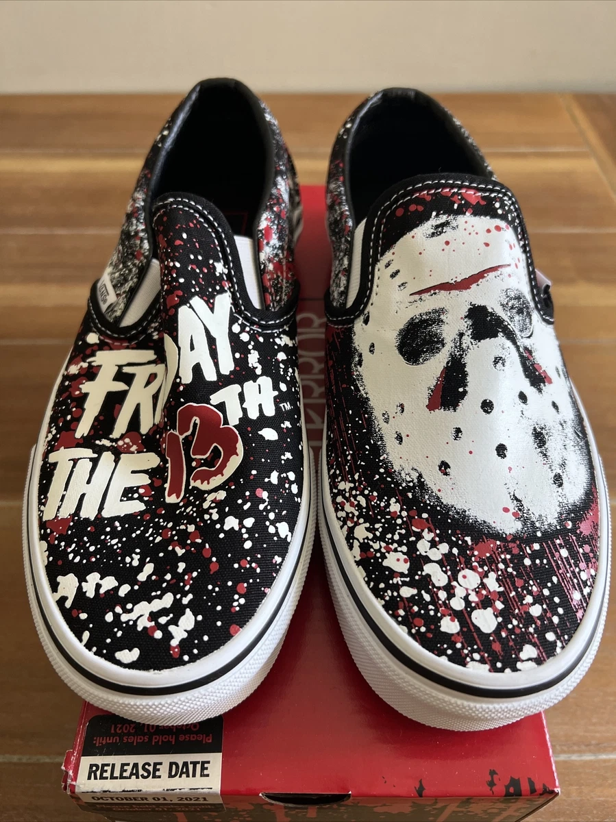 Vans X House of Terror Friday the 13th Jason Voorhees Men’s Size 11 Slip On