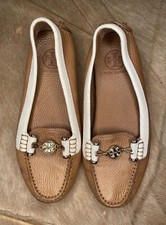 Tory Burch - Tan Leather Loafers Driving Mocs - Size 8