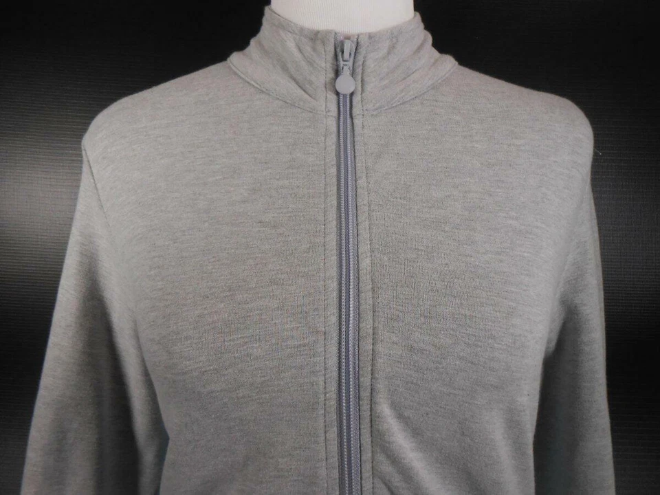 Hermosa chaqueta de calentamiento para mujer pequeña X-Treme gris manga larga cremallera pista Foto 2 de 4