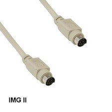 Kentek 6 ft Mini DIN 8 Serial Cable Male to Male Mac to Imagewriter II Printer