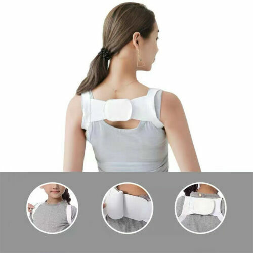 POSTURE CORRECTOR Back Support Upper Shoulder Brace Straightener Women Men Belt - Afbeelding 1 van 16