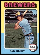 1975 TOPPS KEN BERRY MILWAUKEE BREWERS #432 (T101)