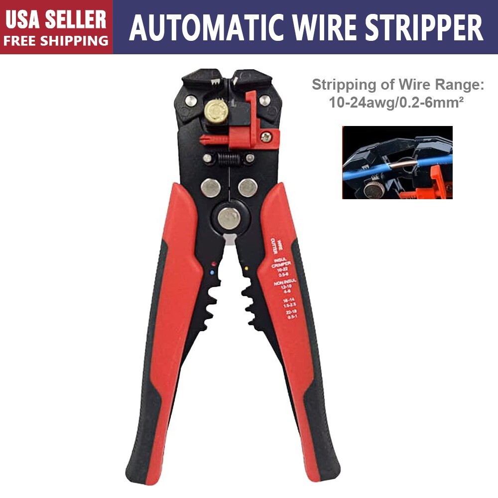 3 in 1 Automatic Self-Adjusting Insulation Wire Stripper Crimping Tool Cutter