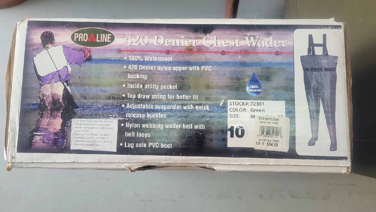 Pro Line 72301 Chest Wader NEW IN BOX