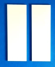 G10 WHITE 1/4 .250 x 2 x 6 (2) KNIFE / GUN HANDLE SCALE MATERIAL