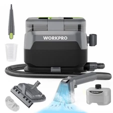 WORKPRO 16KPa Portable Steam Carpet & Upholstery Cleaner Steam & Heating Cleaner