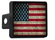 Rogue River Tactical USA American Flag Trailer Hitch Cover Plug US Patriotic ...