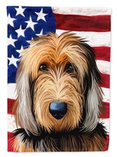 Caroline's Treasures Otterhound Dog American Flag House Flag CK6636CHF