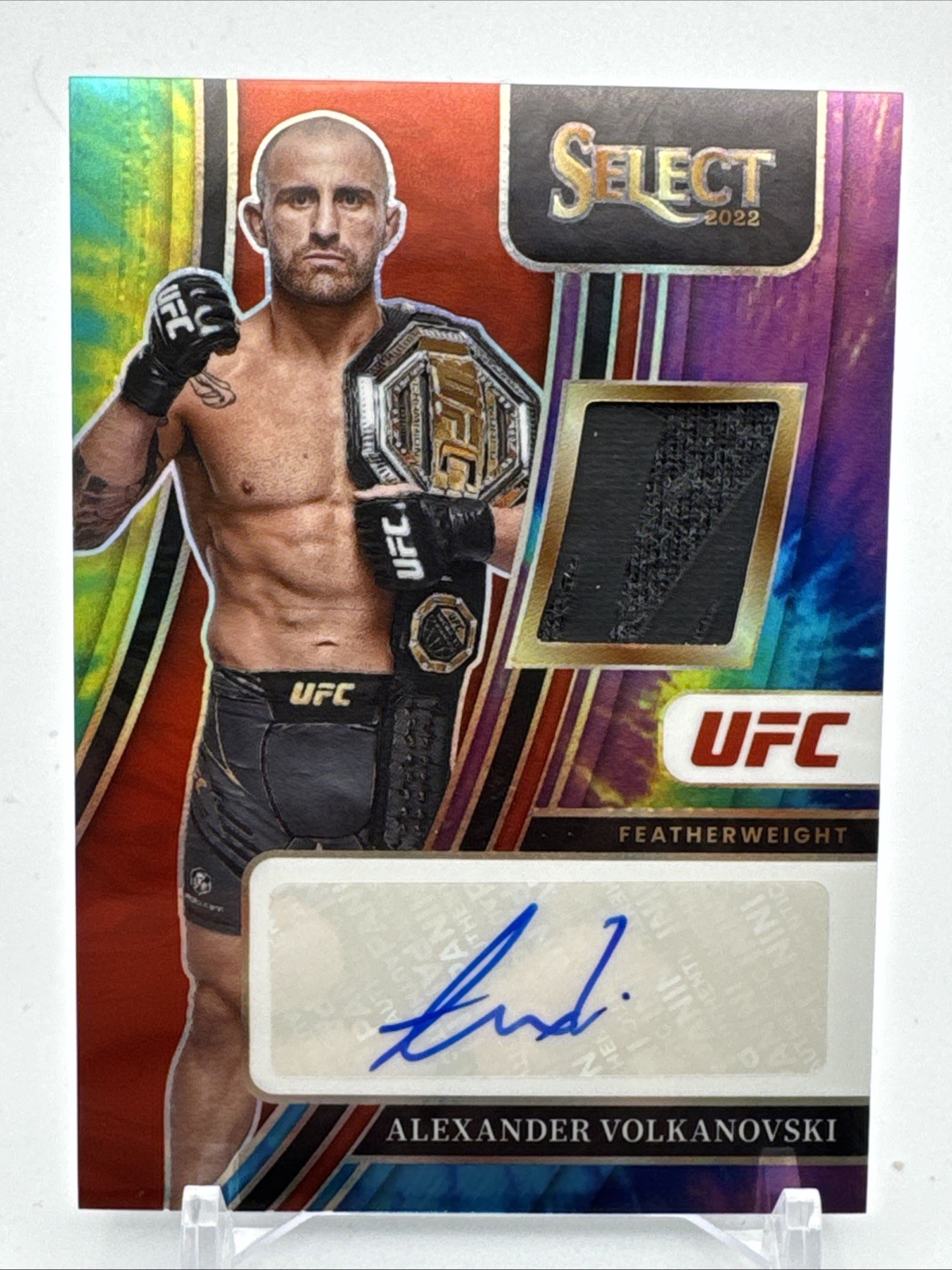 Alexander Volkanovski 2022 Select Auto Relic Tie-Die 10/25 UFC- 2047