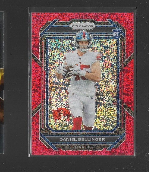 Daniel Bellinger Panini Prizm #364 Red Sparkle