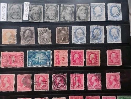 Huge Vintage US Stamp Collection In Stock Pages Mostly 19th Century