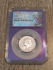 1960 90% Washington Silver Quarter PF 68 Traderbea Purple Core HIGH GRADE PF68