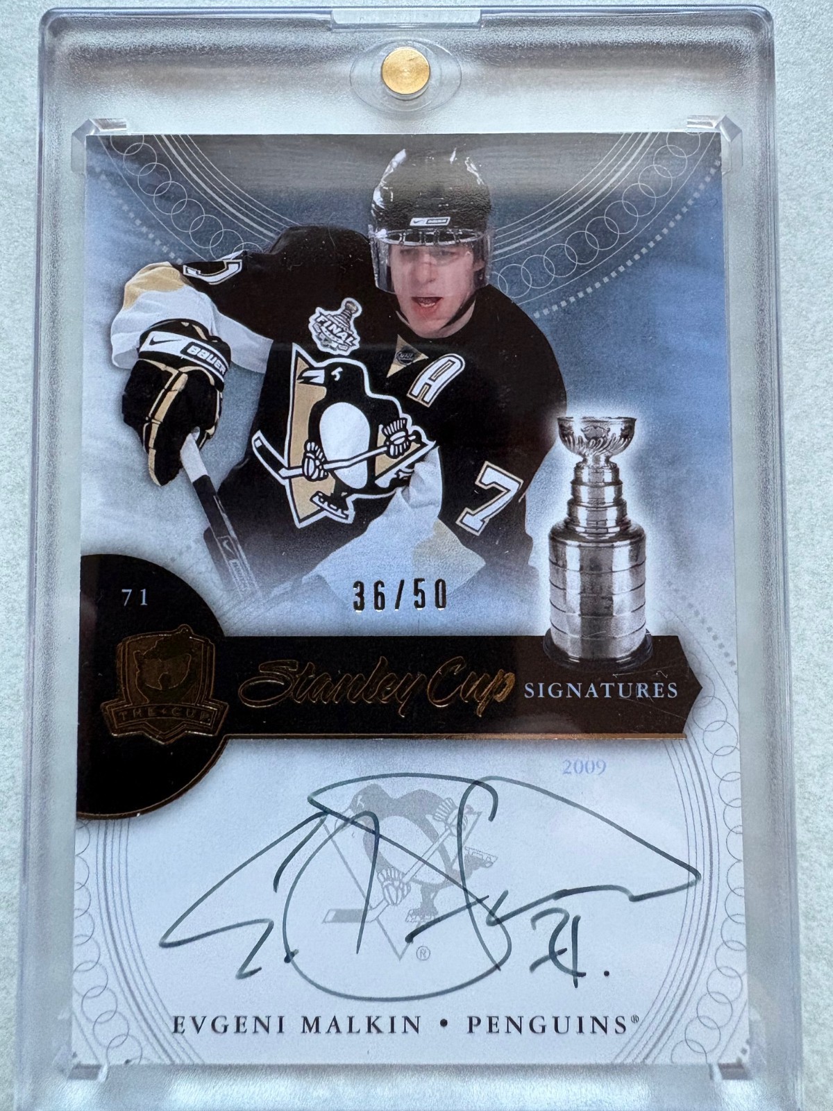 2011-12 The Cup Evgeni Malkin Auto 36/50 Stanley Cup Signatures Autograph