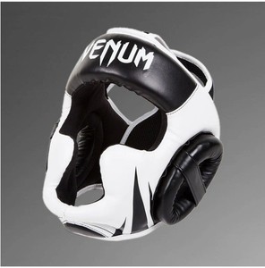 Venum Challenger  Headgear White/Black MMA MUAY THAI ONE SIZE Brand New