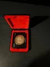 1972 Canada Silver Dollar Voyageur Coin Royal Canadian Mint Toned with Case